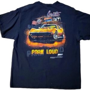 Corvette‎ Mens Graphic Black Short Sleeve Shirt Size XL